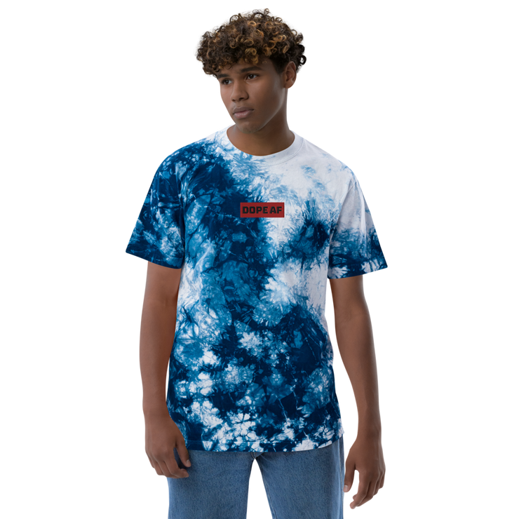 Dope AF Oversized Tie-Dye T-Shirt
