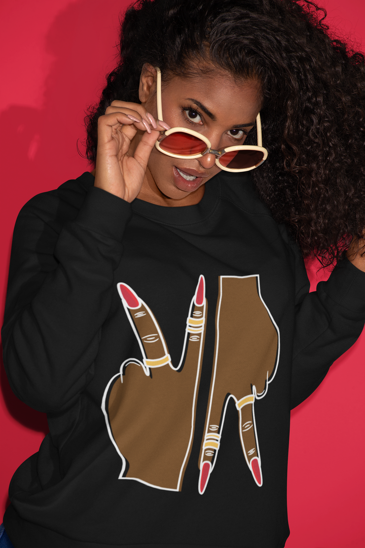 Peace Up, A-Town Down Champion Sweatshirt